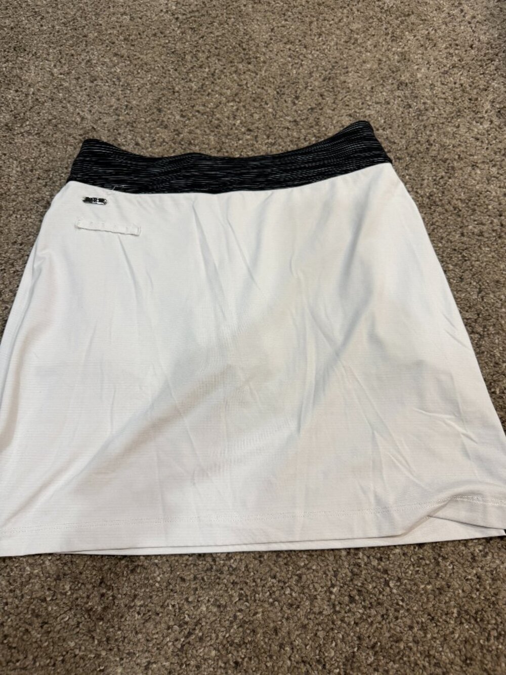 LOLE Women's XS White Black Golf Skirt Quick Dry Wicking Built-In Shorts